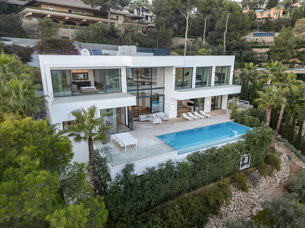 Villa Boscana for Sale in Son Vida Mallorca by BGL Group Aerial day