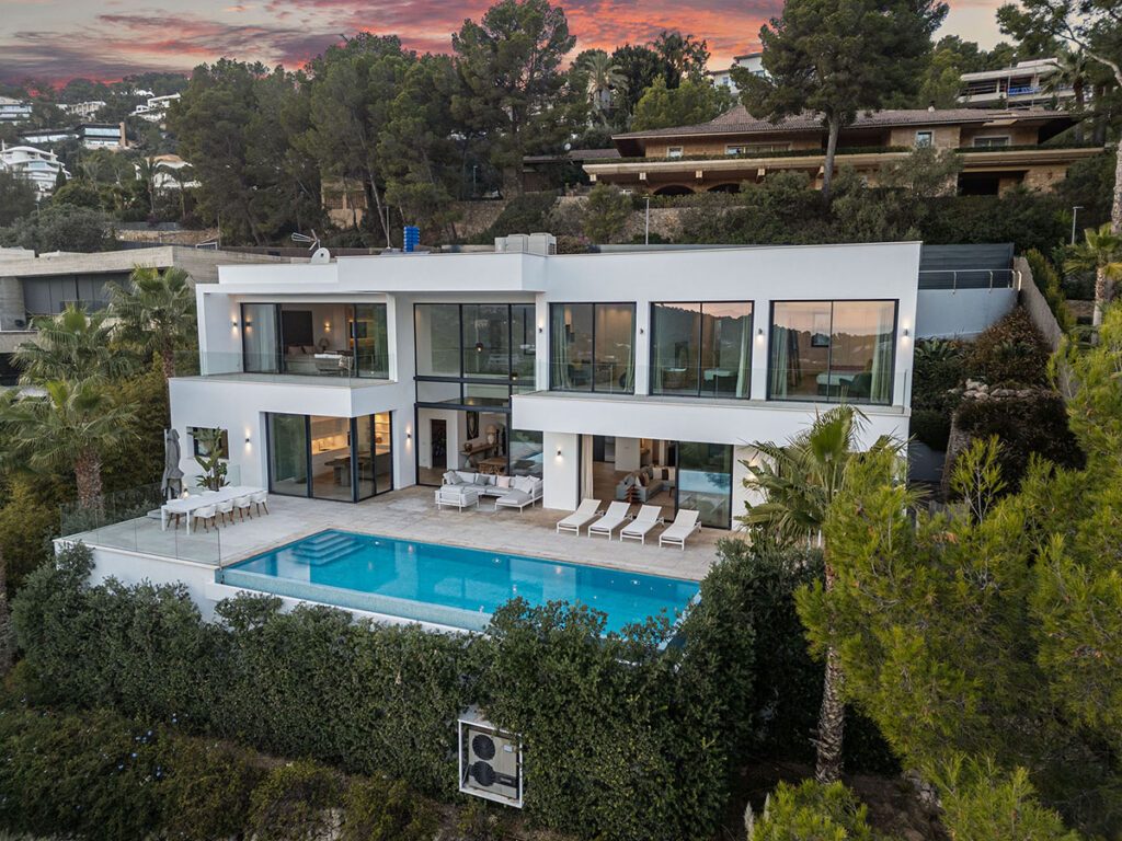 Villa Boscana for Sale in Son Vida Mallorca by BGL Group Aerial View
